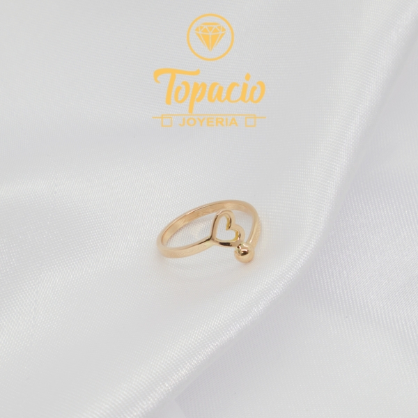 Anillo Corazón Abierto 18K