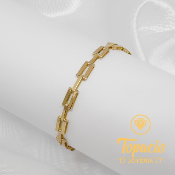 Pulsera Cartón Doble 18K