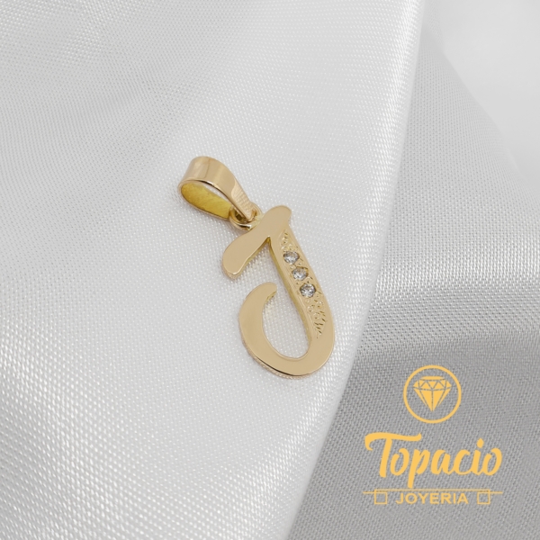 Dije Inicial “J” 18K