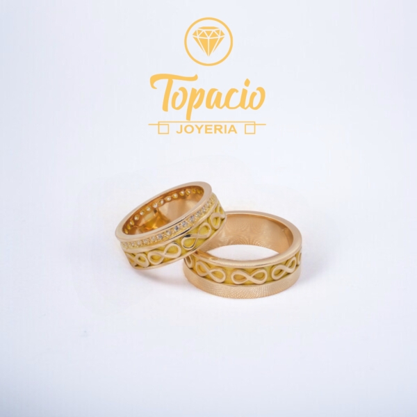 Aros Infinito Personalizados 18K