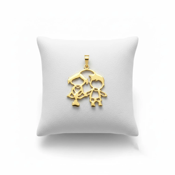 Dije Niño y Niña 18K