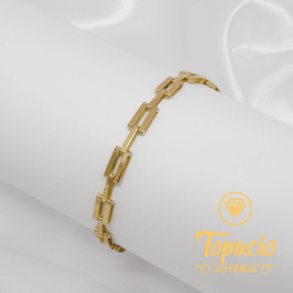 Pulsera Cartón Doble 18K