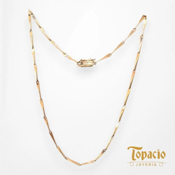 Cadena Hueso 18k