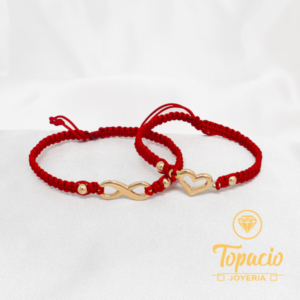 Pulsera Hilo Rojo 18K