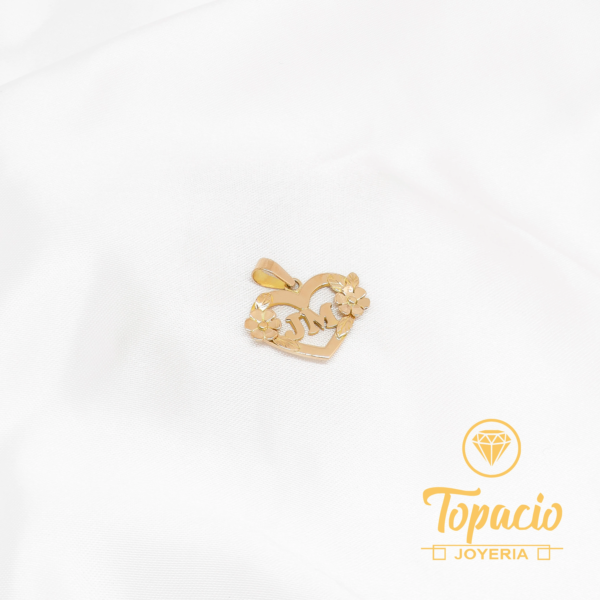 Dije Iniciales Corazón Personalizado 18K