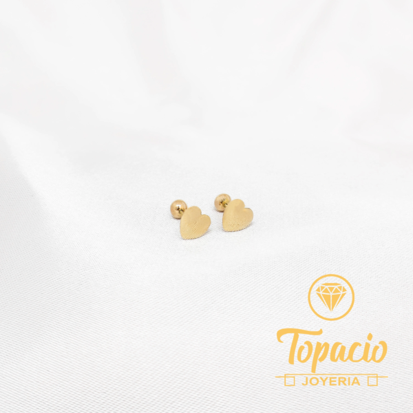 Aretes Corazón 18K