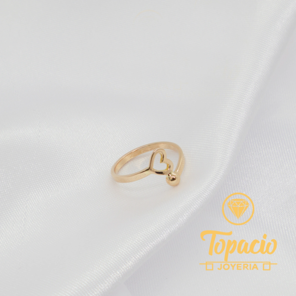 Anillo Corazón Abierto 18K