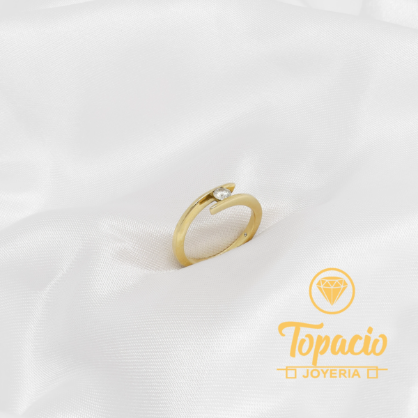 Anillo Solitario 18K