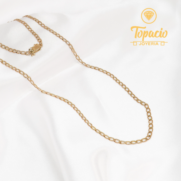 Cadena Hexagonal 18K