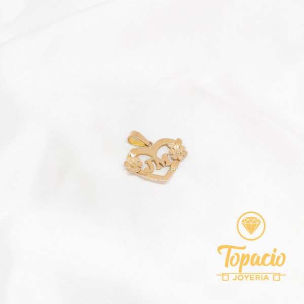 Dije Iniciales Corazón Personalizado 18K
