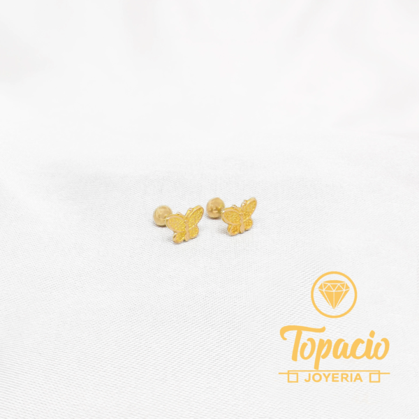 Aretes Mariposa 18K