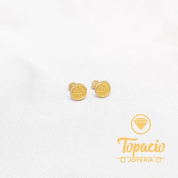 Aretes Árbol de la Vida 18K