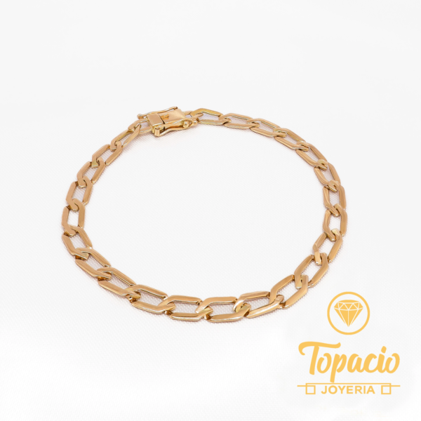 Pulsera Hexagonal 18K
