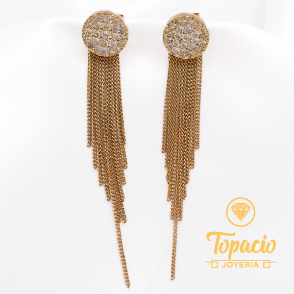 Aretes Cascada de Luz 18K
