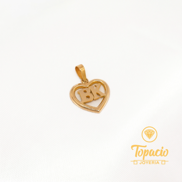 Dije Corazón con Iniciales 18K