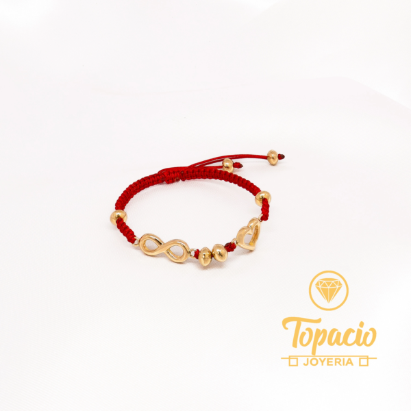 Pulsera Hilo Rojo 18K