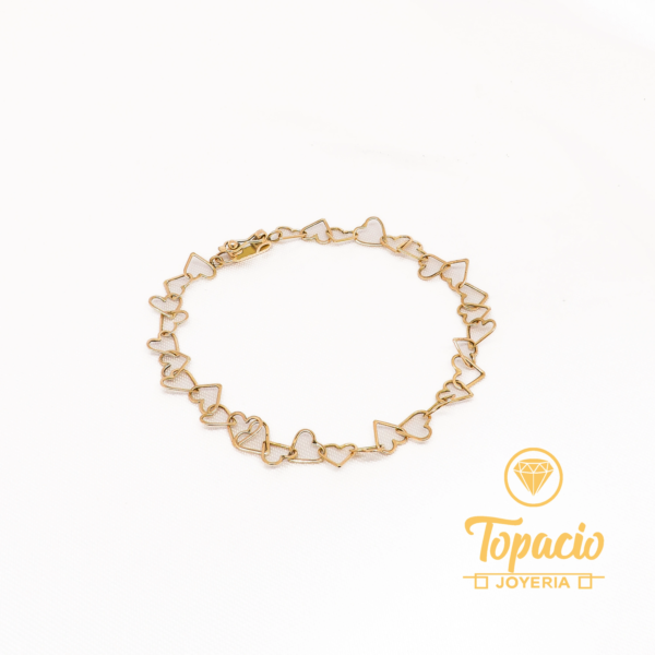 Pulsera Corazón 18K