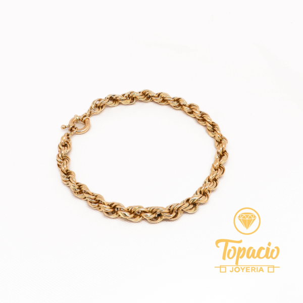Pulsera Cordón Torcido 18K