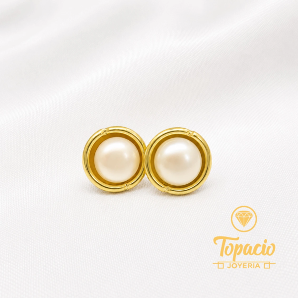 Aretes Perla 18K
