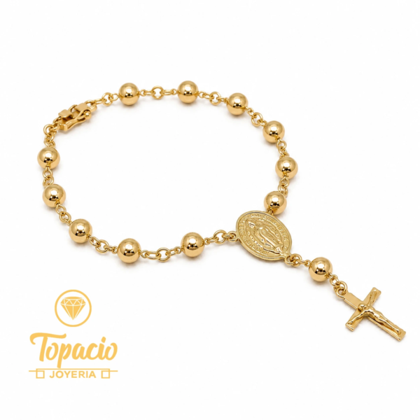 Pulsera Rosario 18K